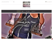 Tablet Screenshot of divascloset.net